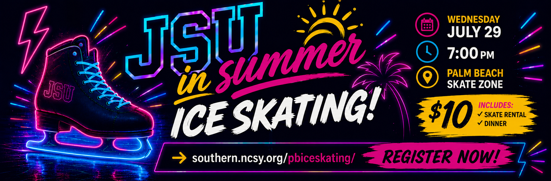 JSU In Summer Palm Beach Ice Skating Event