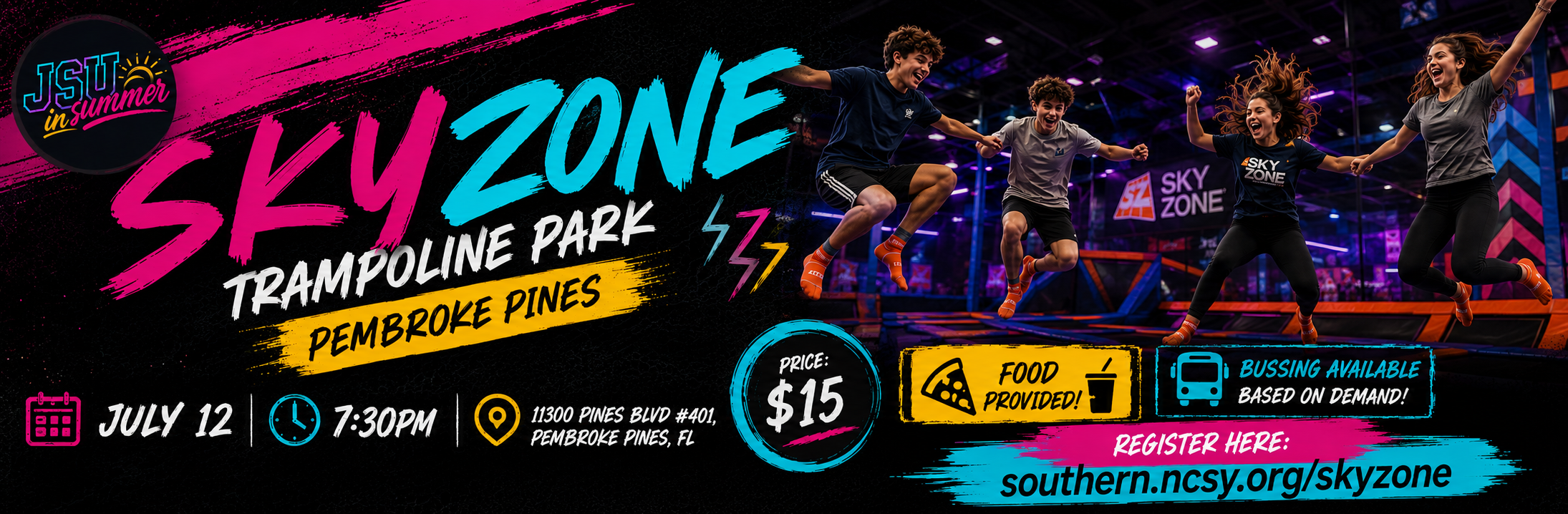 JSU In Summer Skyzone Event