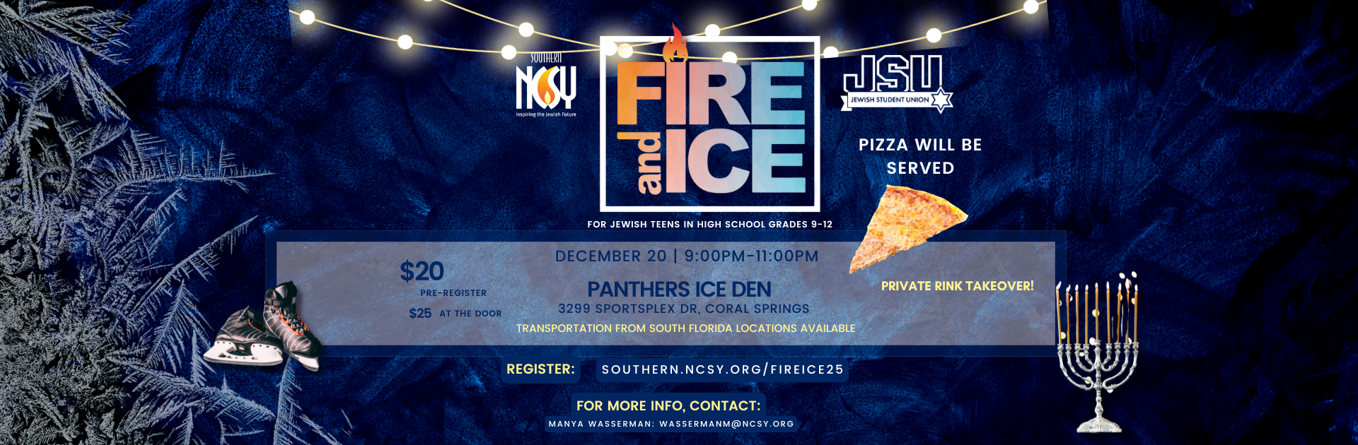 Fire & Ice Chanuka Ice Skating Event 2025