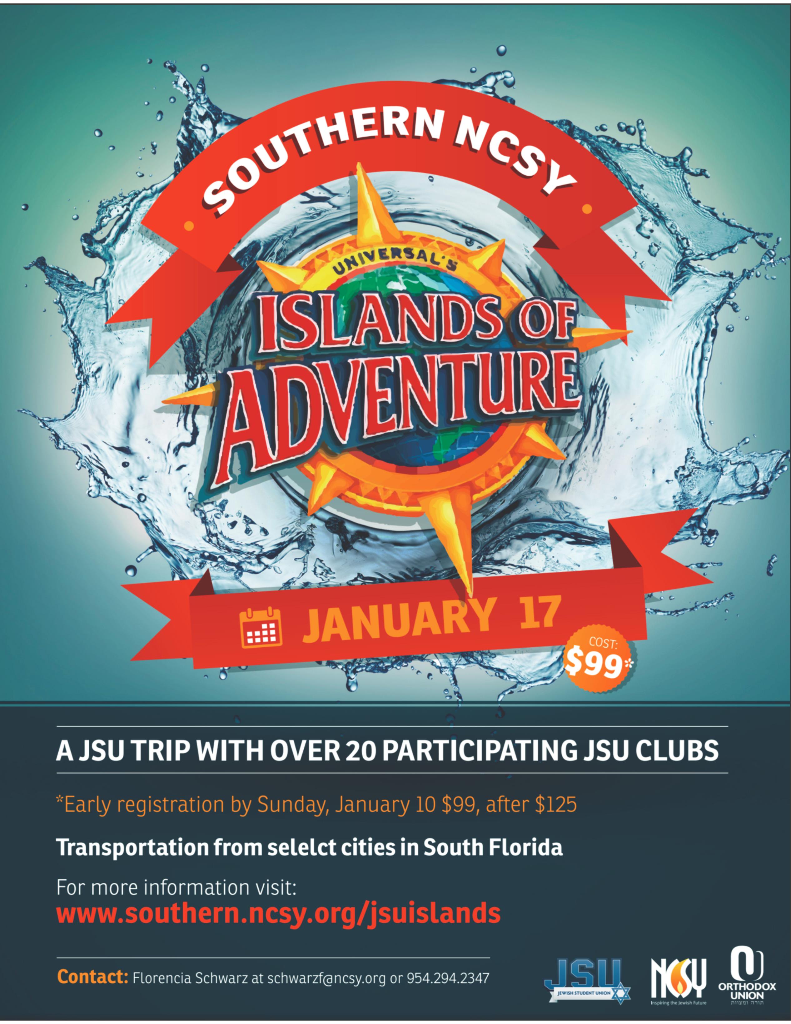 JSU Islands Of Adventure Trip Southern NCSY