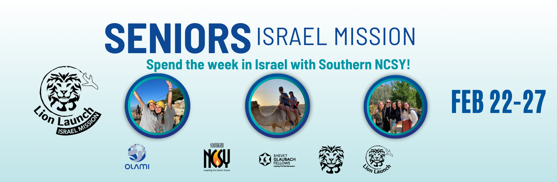 Lion Launch Seniors Israel Mission