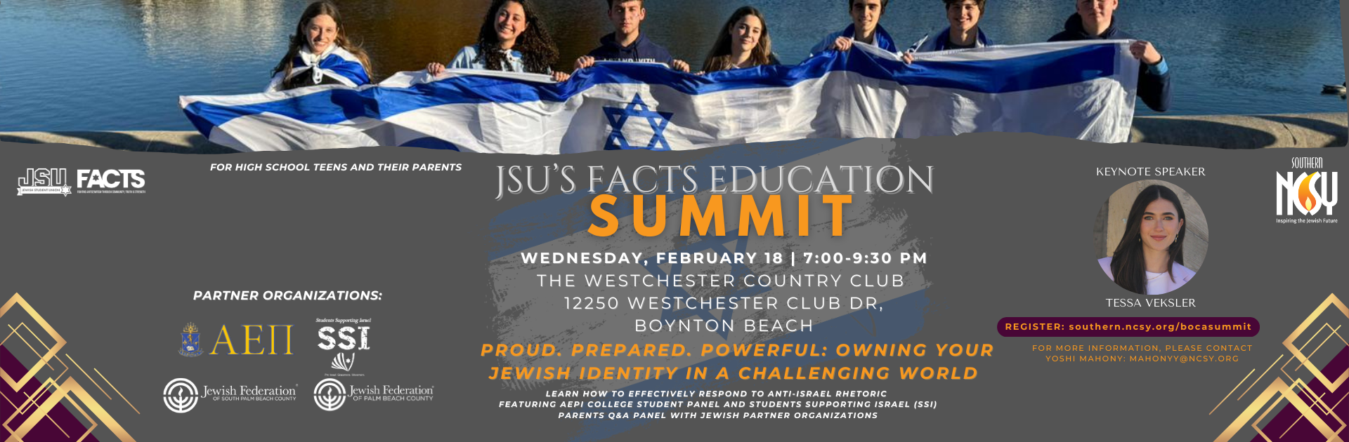 JSU FACTS Israel Education Summit- Boynton Beach