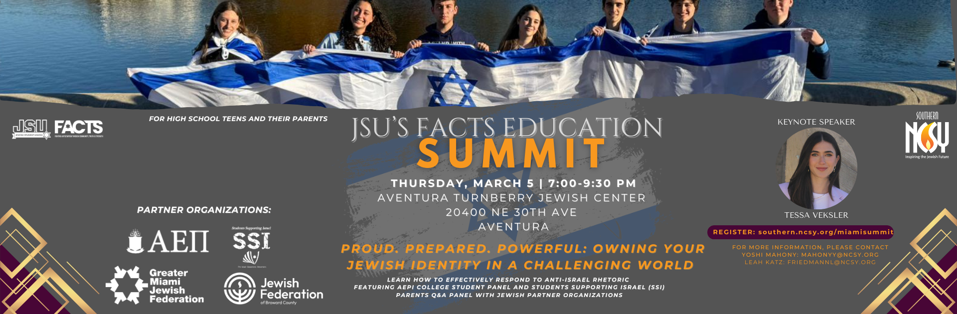 JSU FACTS Israel Education Summit- Miami